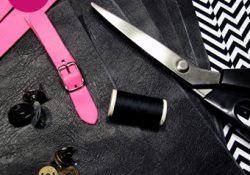 sac graphique ma petite mercerie fluo chevrons