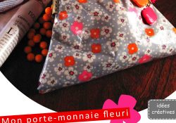 porte monnaie tissu fleuri fermoir rétro ma petite mercerie
