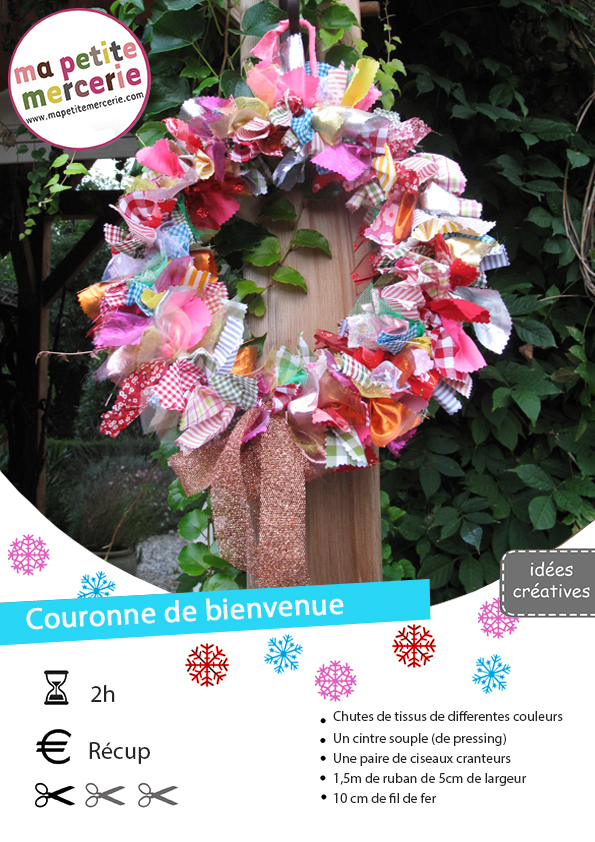 realiser une couronne de noel