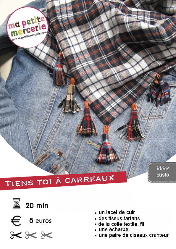 DIY echarpe ecossaise