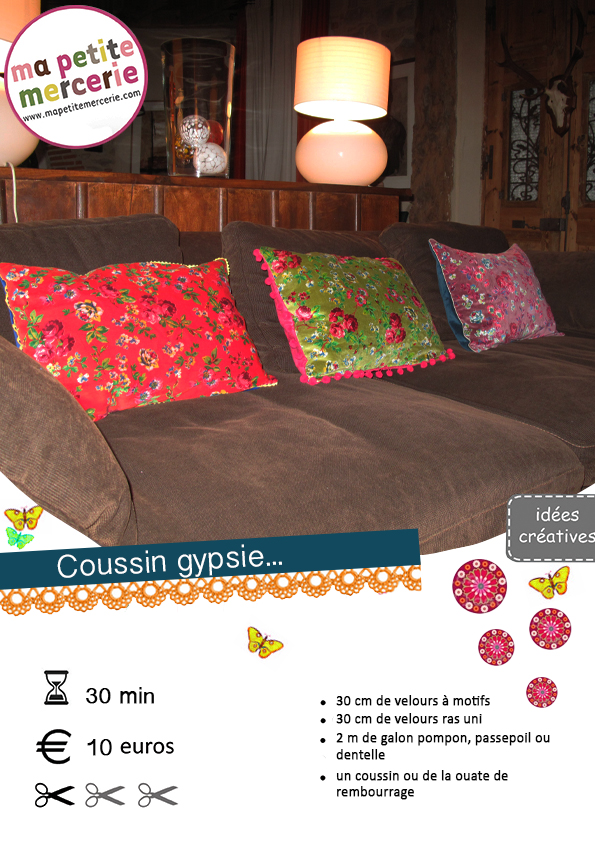 diy coussin gypsie