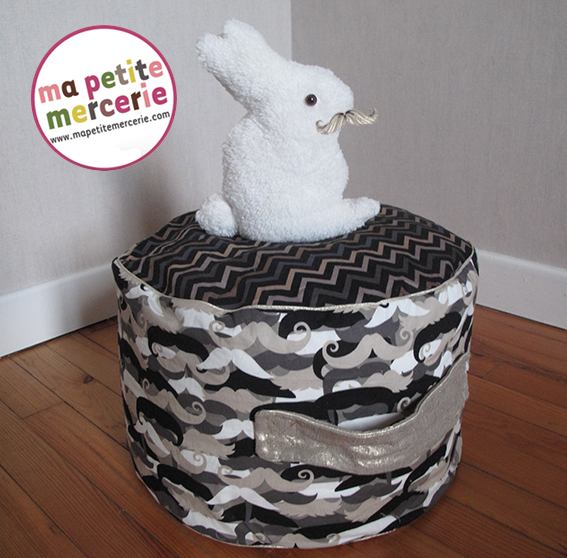diy tissu moustache