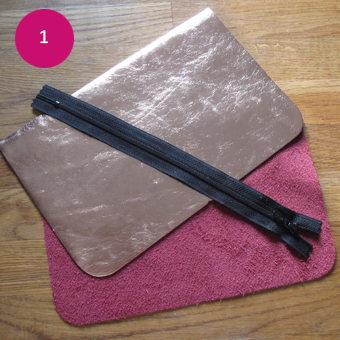 DIY pochette cuir 1