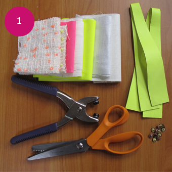 diy sac fluo