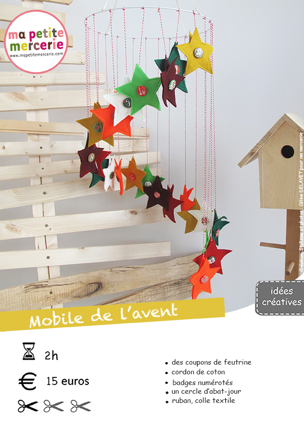 diy calendrier de l'avent en tissu
