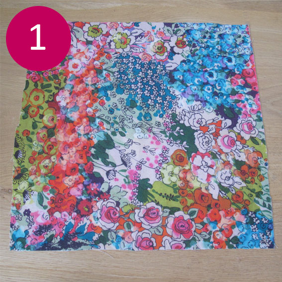 DIY coussin fleuri 1