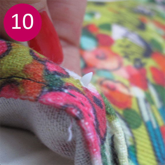 DIY coussin fleuri 10