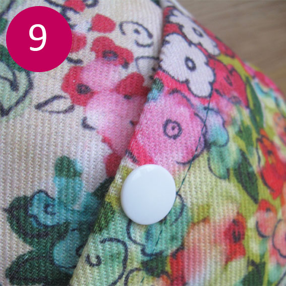 DIY coussin fleuri 9