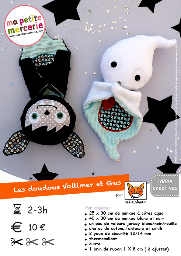 fiche technique doudous halloween bd