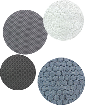 Tissu jersey matelassé
