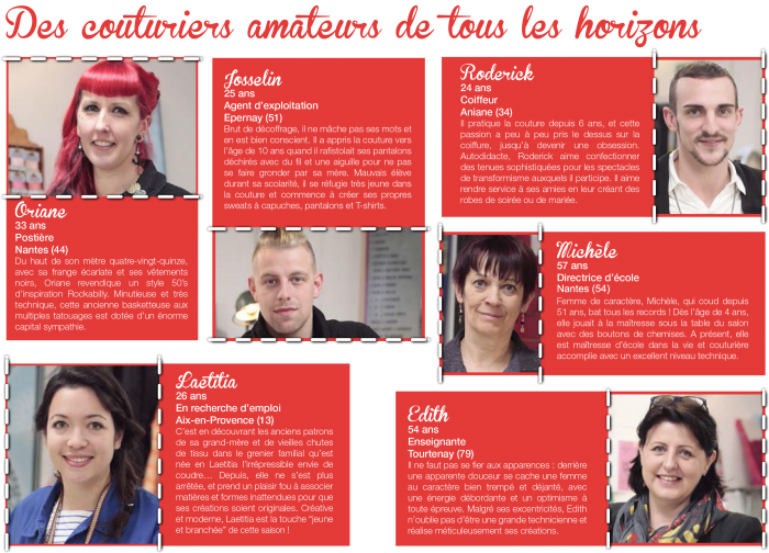 Plus que quelques jours avant le lancement de la nouvelle saison de l'émission Cousu Main sur M6, toujours animée par la pétillante Cristina Cordula ! Dès samedi 2 janvier à 18h vous pourrez donc retrouver les jurés Amparo Lellouche et Julien Scavini ainsi que nos couturiers amateurs pour de nouveaux défis et de nouvelles créations. 