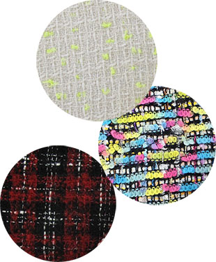 Tissu en tweed pour shorts