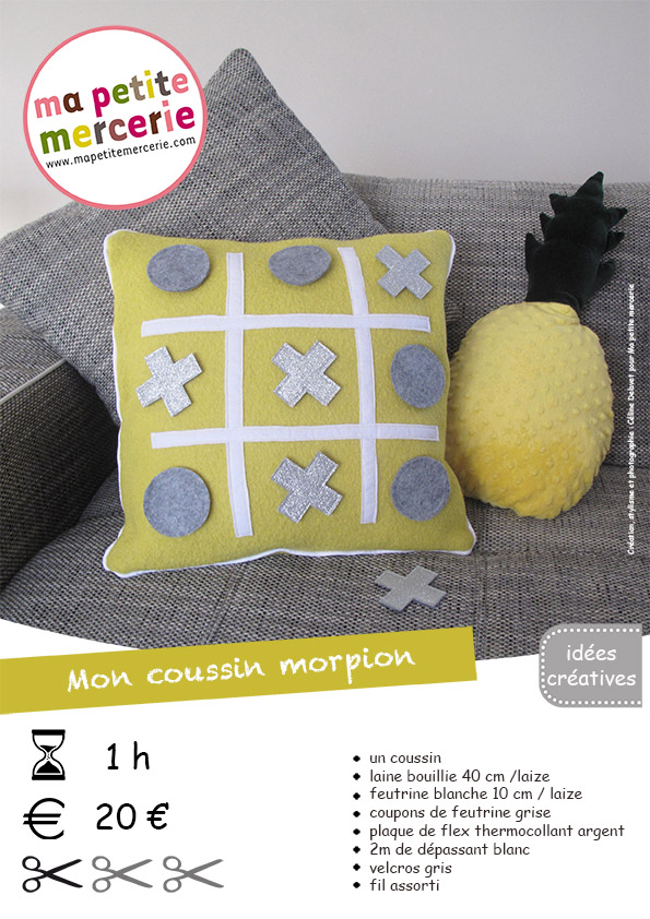 coussin morpion