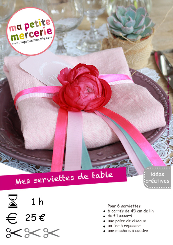 fiche technique serviettes de table