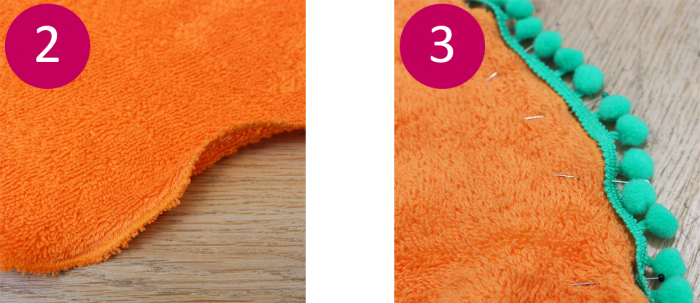 serviette melon ronde 23