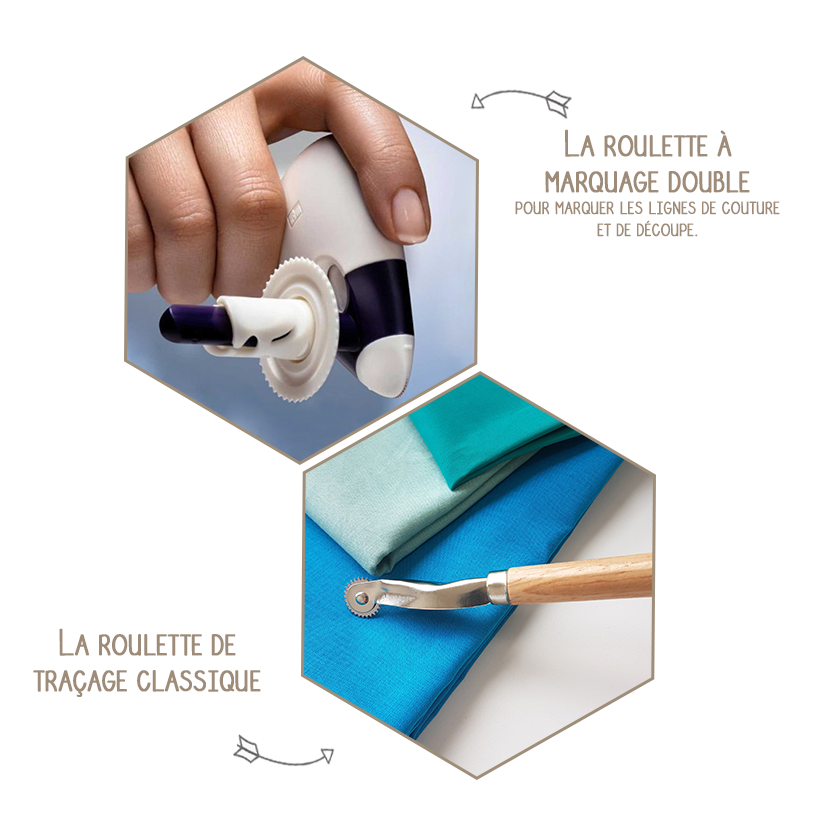 photo d'une roulette à patron pour marquer