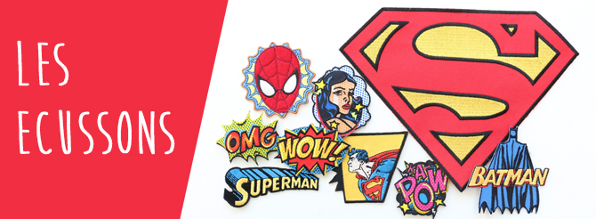 ecussons super héros