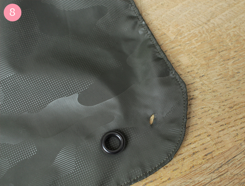 DIY bavoir a barbe etape 8