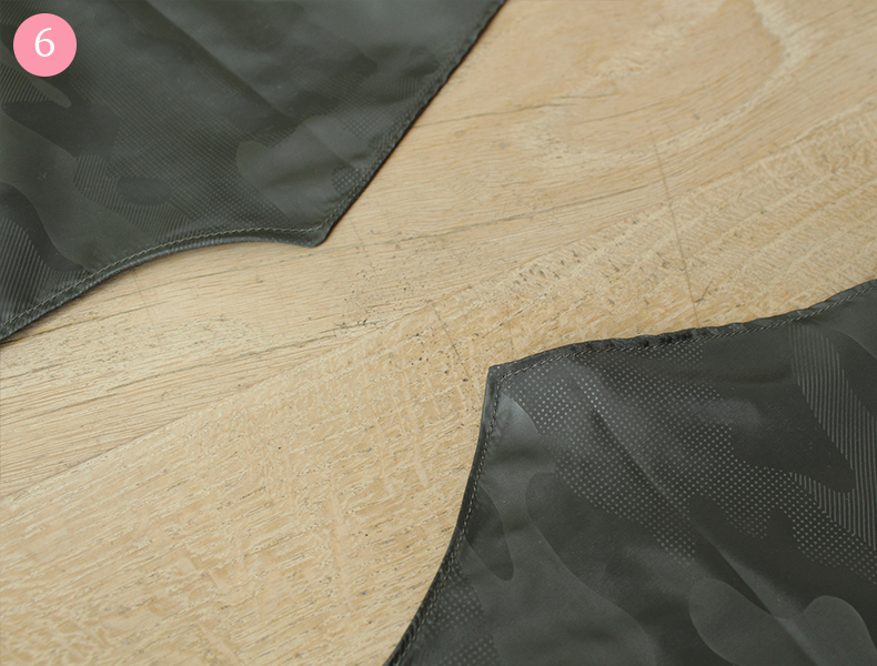 DIY bavoir a barbe etape 6