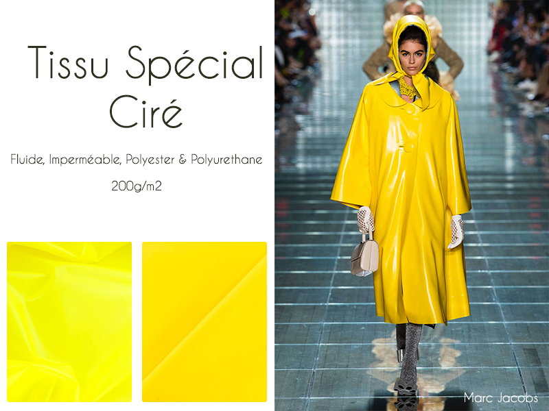 tissu ciré