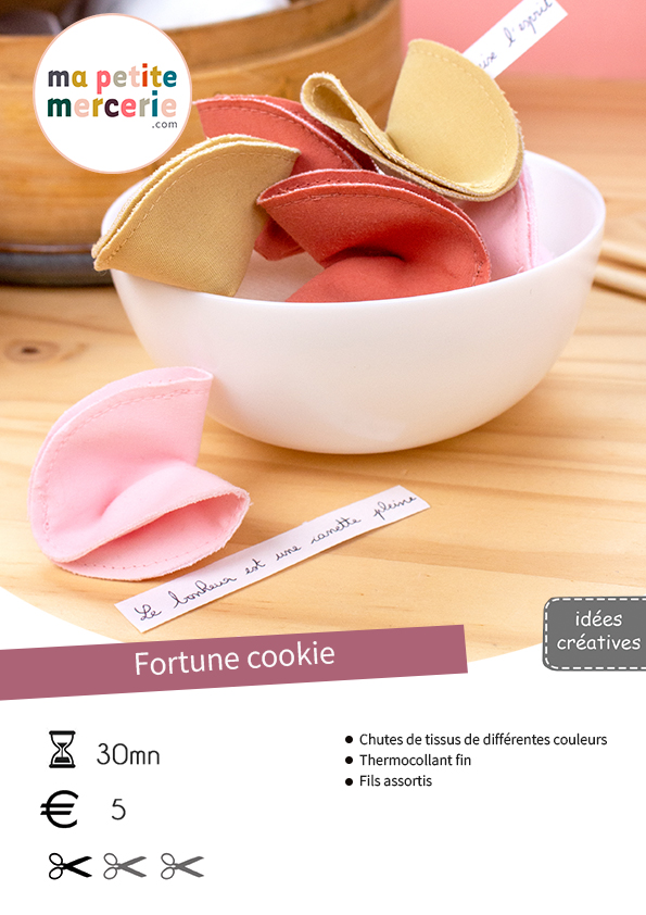 Coudre vos fortune cookies en 2 étapes seulement !