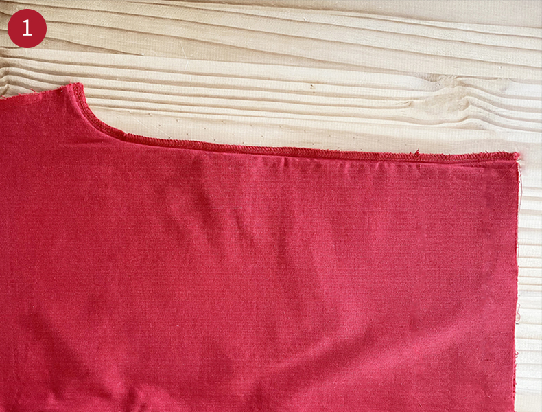 Assemblage du short en velours