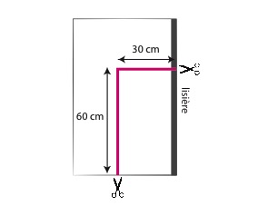 Découpe du tissu robe kimono sans patron