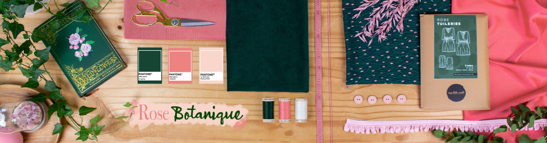 Bannière Rose Botanique - Tendance Couture Février 2021