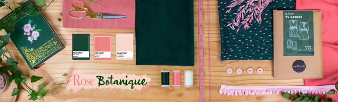 Bannière Rose Botanique - Tendance Couture Février 2021
