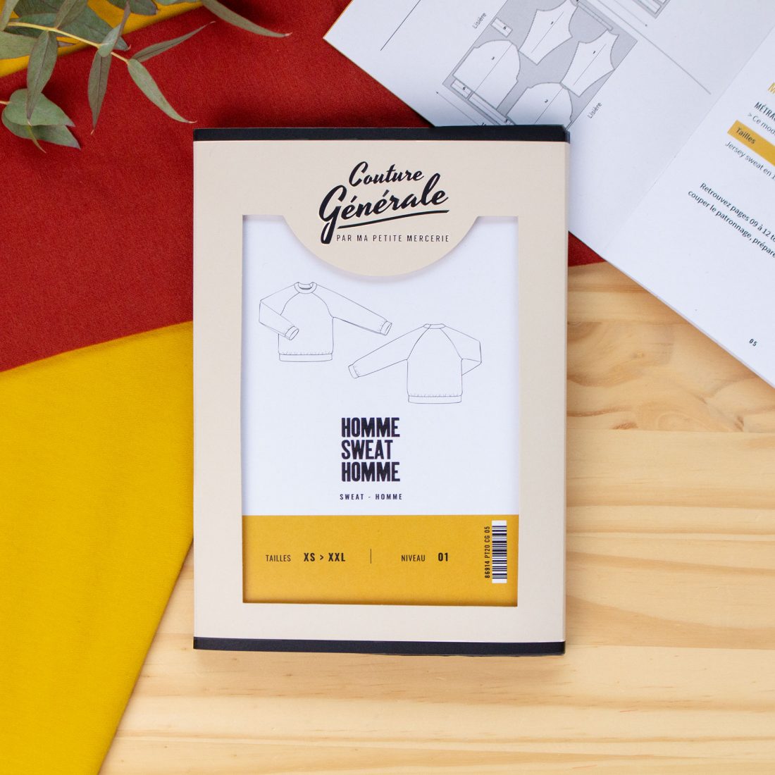 Patron Homme Sweat Homme - Pochette Patron