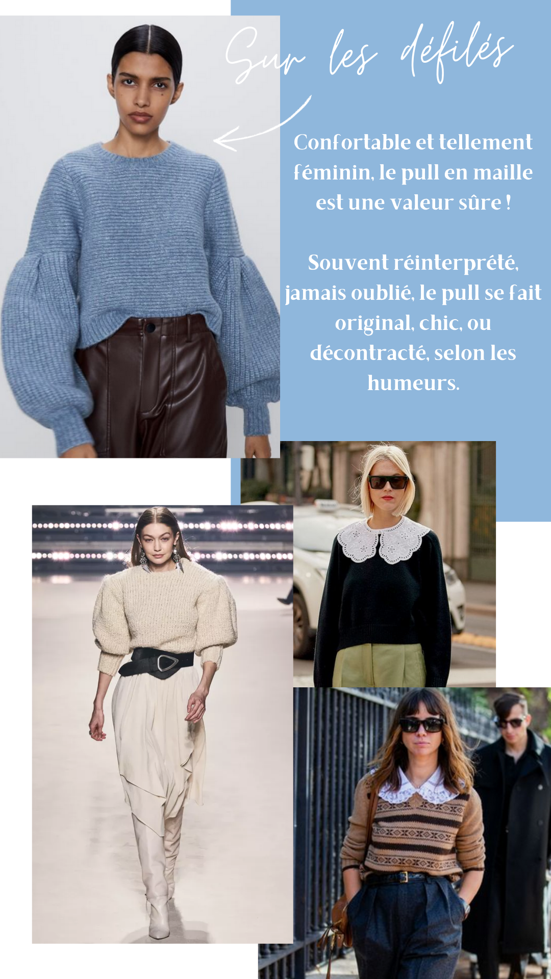 La Box Maille Petit Pull : Les Inspirations sur les défilés