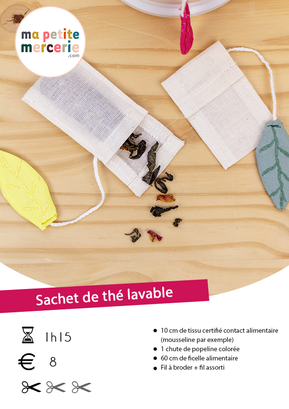 Tuto Sachet de thé réutilisable