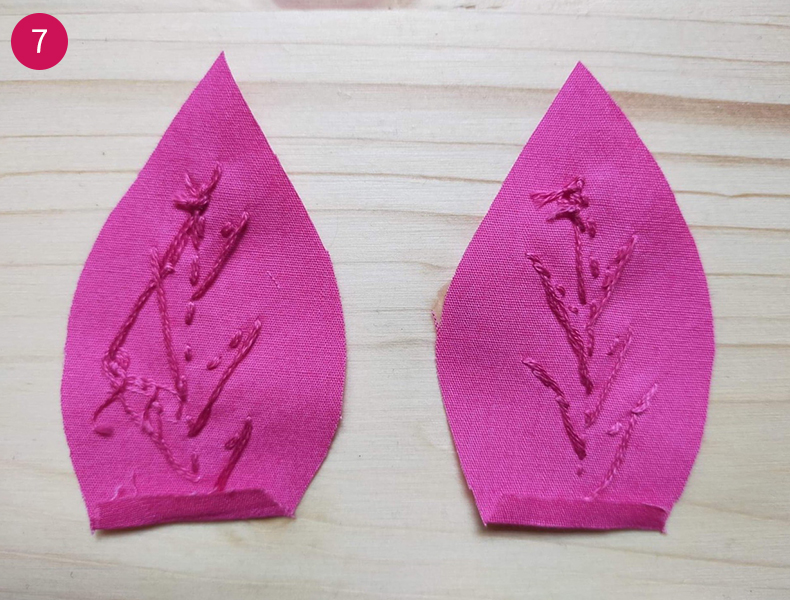 Broderie Feuille
