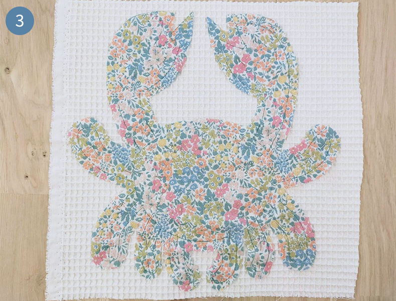 assemblage doudou crabe