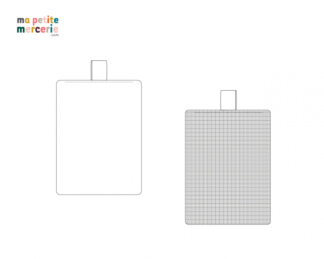 schéma eponge lavable tuto