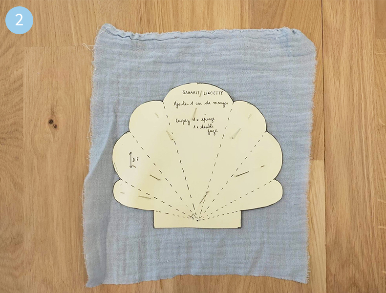 préparation lingettes lavables bébé tuto