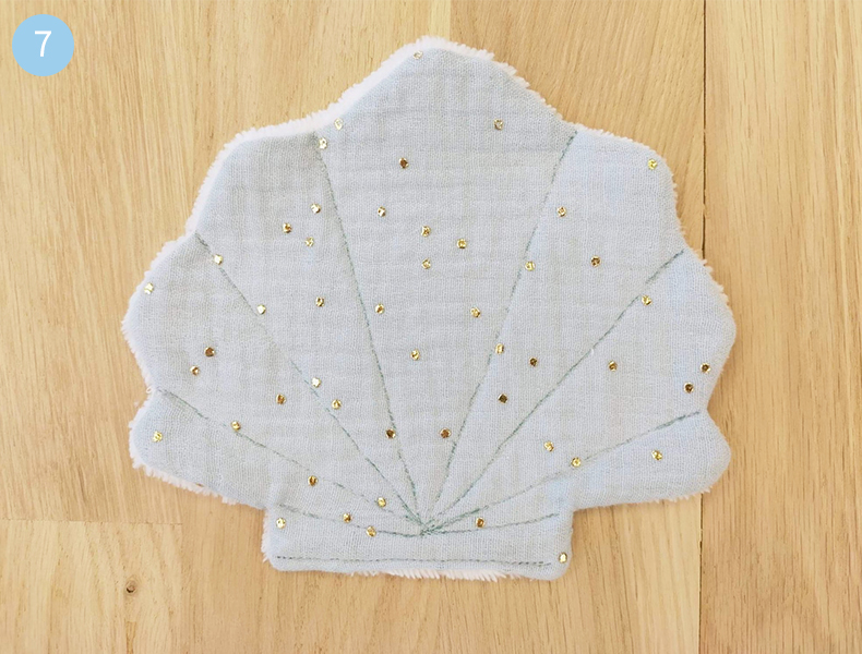 finitions lingettes lavables bébé diy
