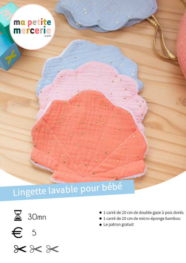 tuto lingette lavable pour bébé