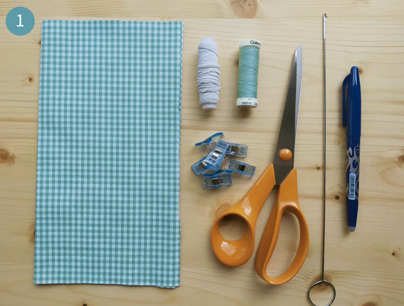 matériel tuto top bretelles