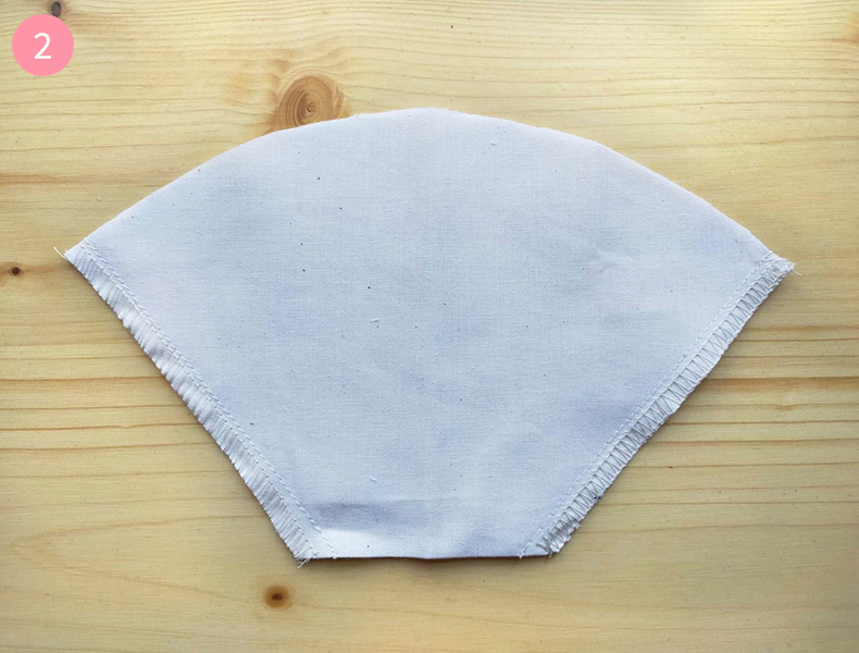 étape 1 filtre à café lavable