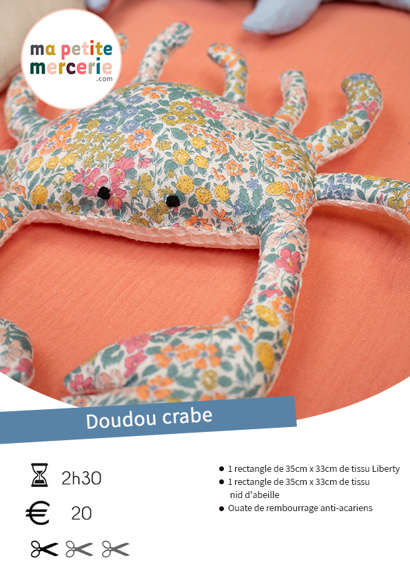 tuto doudou crabe