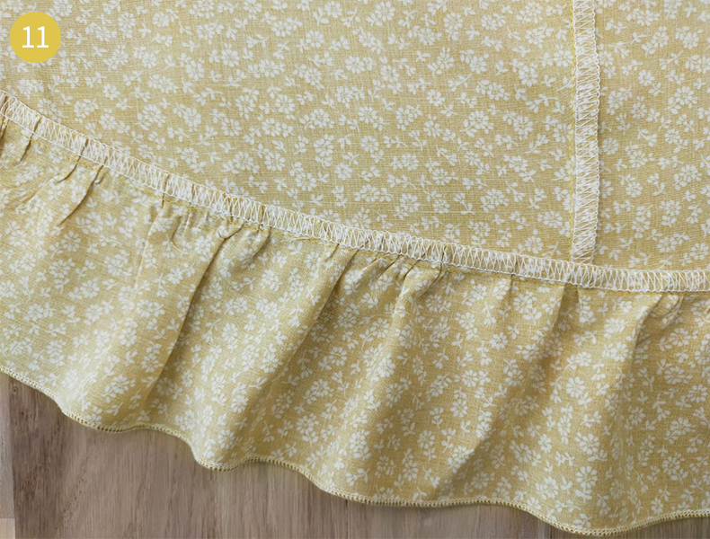 marges de couture jupe portefeuille