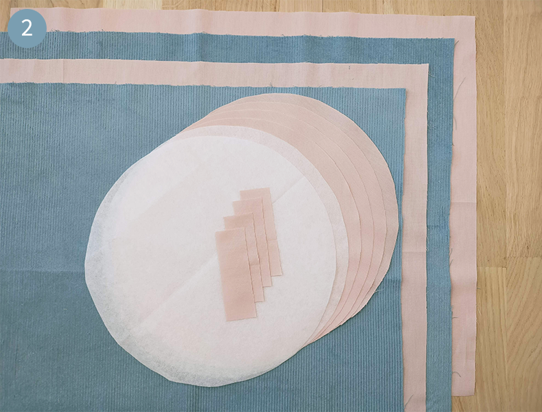 découpe des tissus tuto sac voyage