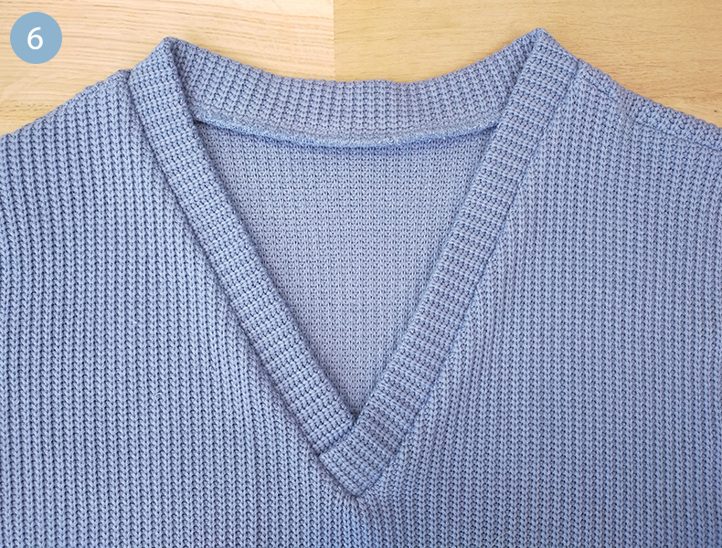 encolure pull sans manche tuto