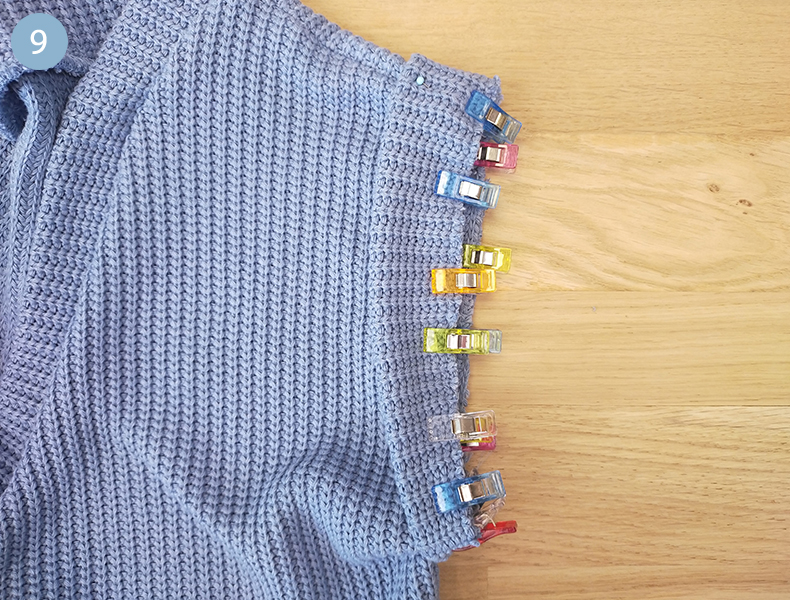assemblage emmanchures pull sans manche tuto