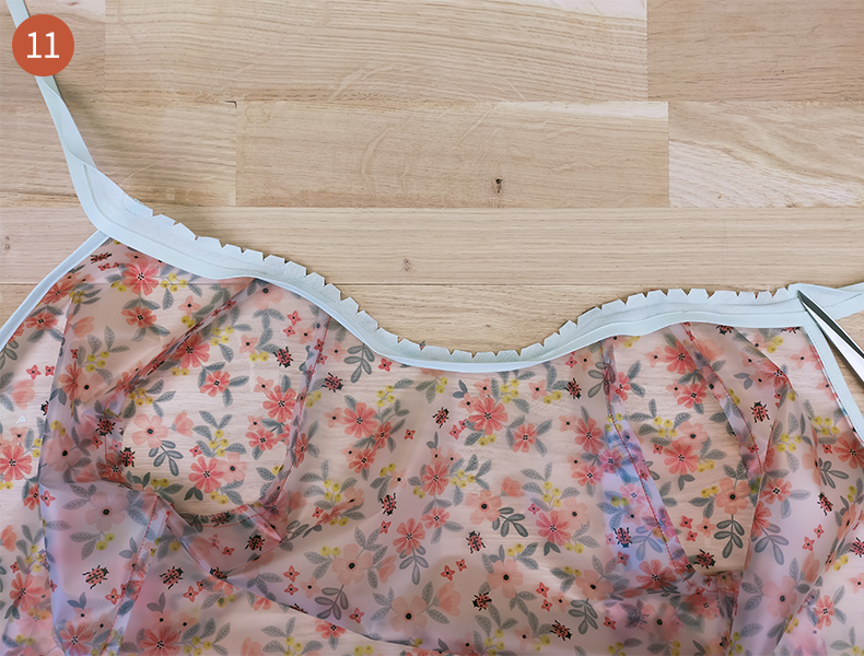 poser un biais en angle