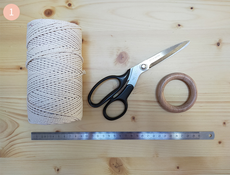 Suspension macramé modele gratuit