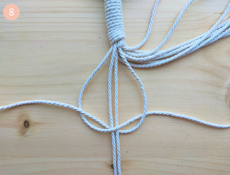 Modèle macramé suspension