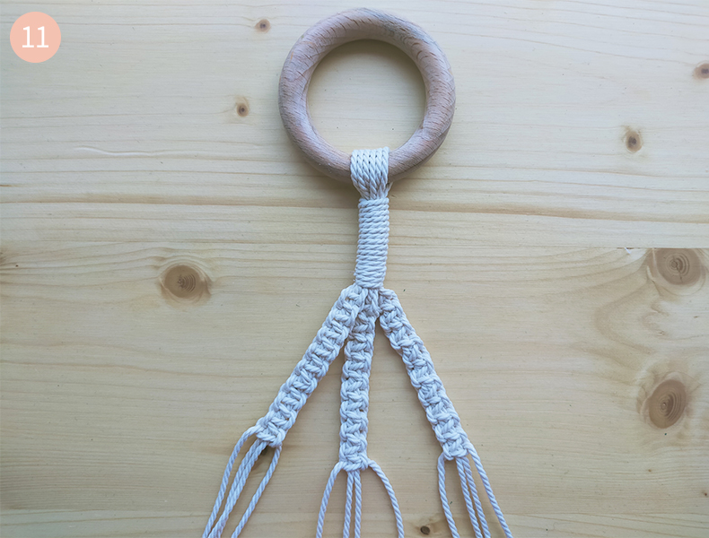 Fabriquer macramé suspension