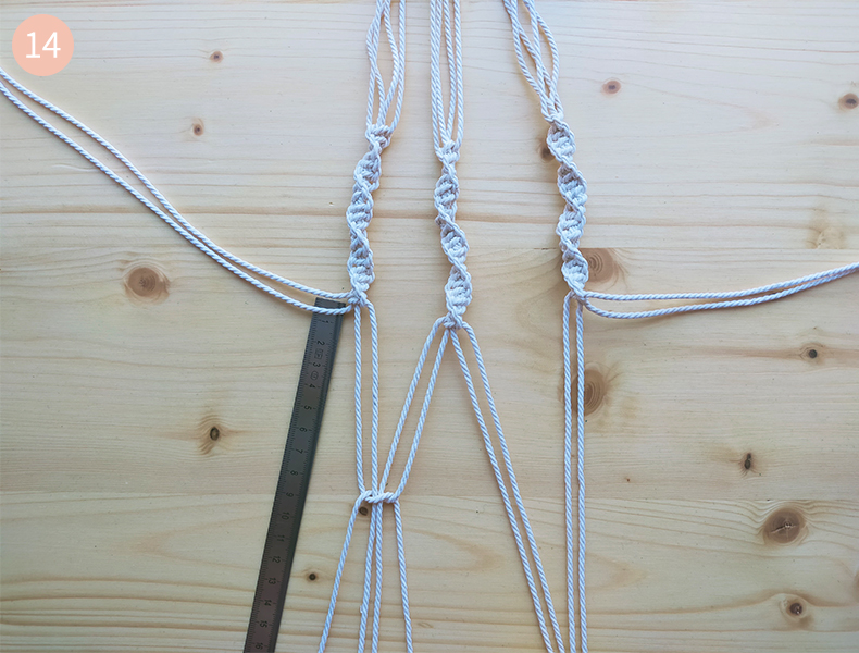 Explication simple suspension en macramé